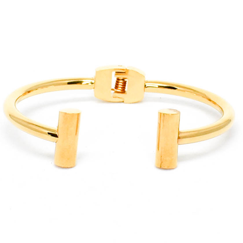 Gold stainless steel composition bracelet