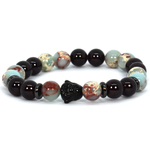 Black and Blue Gatherer beads bracelet