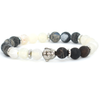 White and Grey Granit beads bracelet
