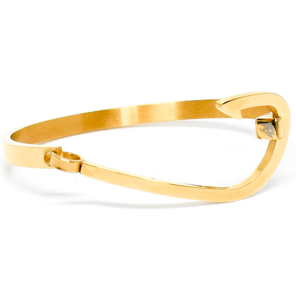 Gold stainless steel Hook bracelet