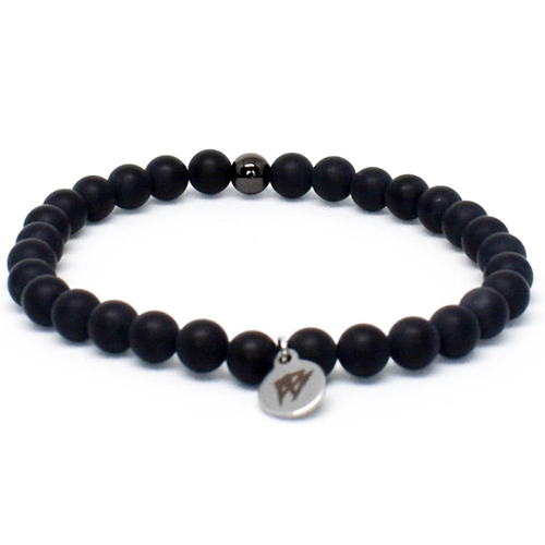 Matt black Neutral beads bracelet