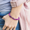 Lifestyle Gold and purple Dame bracelet