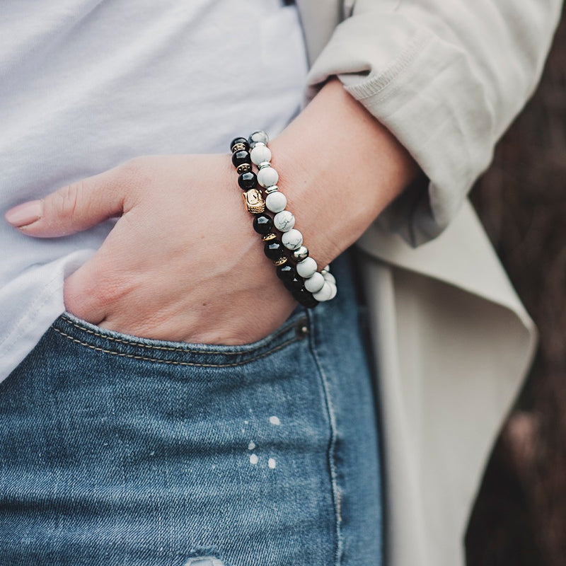 Lifestyle black master beads bracelet