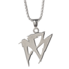 Silver Stainless steel Insignia necklace