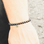 Lifestyle matt black Neutral beads bracelet