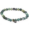 Forest green Neutral beads bracelet