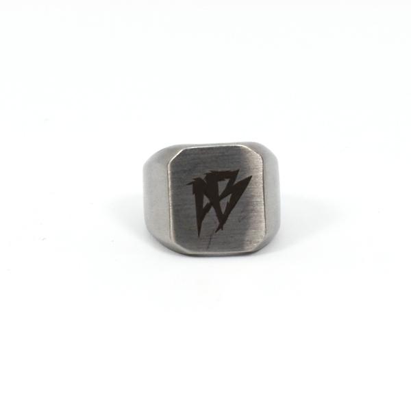Afterbang silver godfather ring